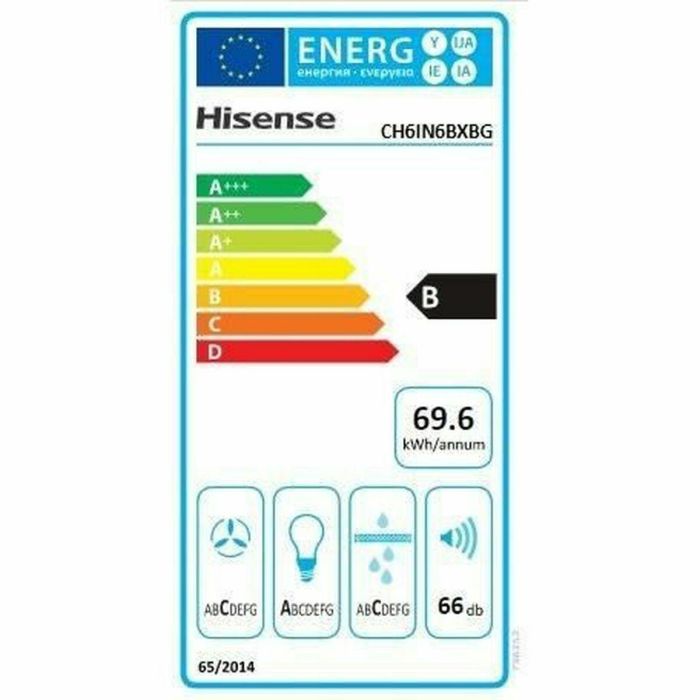 Campana Convencional Hisense CH6IN6BXBG 60 Acero 60 cm 17 Campana Convencional Hisense CH6IN6BXBG 60 Acero 60 cm 17