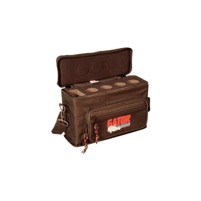 Gator Estuche Reforzado para 4 Micrófonos "Gator Nylon" - 20x17x31.5 cm