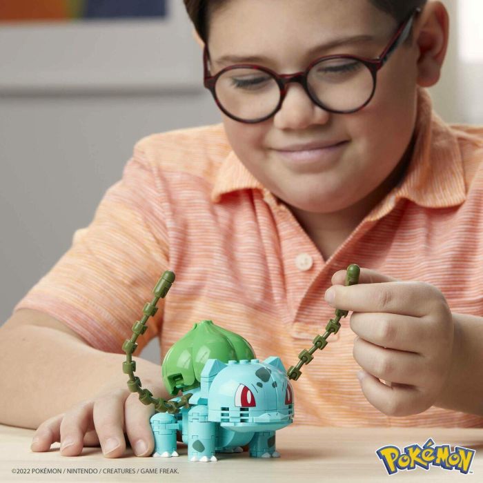 Mega Construx Pokémon Bulbasaur Set de Ladrillos de Construcción Articulado, 175 piezas, 10+ cm, Edad 7+ 9 Mega Construx Pokémon Bulbasaur Set de Ladrillos de Construcción Articulado, 175 piezas, 10+ cm, Edad 7+ 9