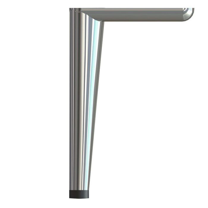 Q&Q Pata Metálica Birdie, Altura 150mm, Acabado Negro Mate, Acero Resistente para Muebles y Estructuras 2