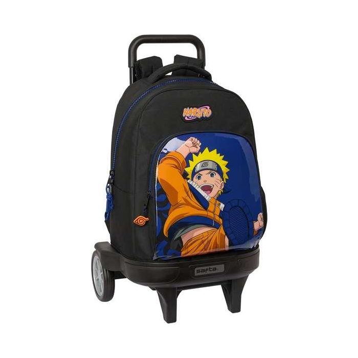 Mochila Safta Grande Con Ruedas Compact Evolution Extraible Naruto Ninja 450x330x220 mm Mochila Safta Grande Con Ruedas Compact Evolution Extraible Naruto Ninja 450x330x220 mm