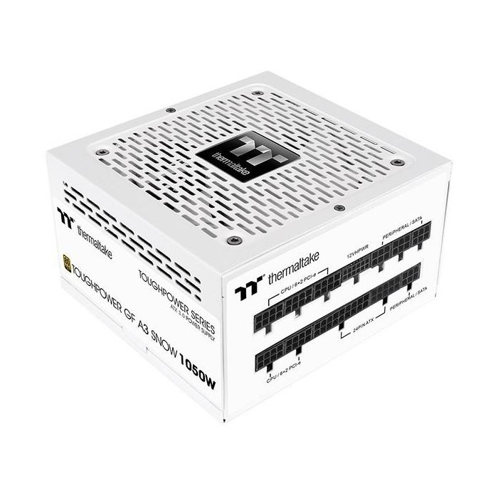 Thermaltake GF A3 Snow Fuente de Alimentación 1050W 80 PLUS Gold Modular ATX 3.0 para PC Blanca