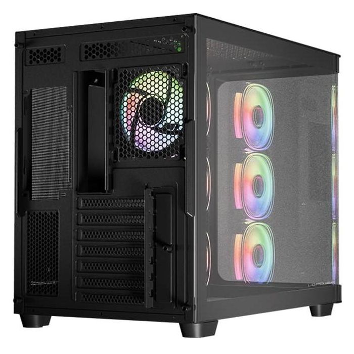 LC-Power Midi Tower 8001B Pro-Storm Dark Negra Vidrio Templado Gaming ATX ATX, micro ATX, Mini-ITX 9