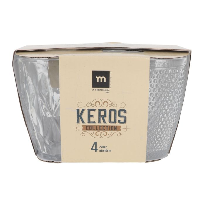 La Mediterranea Set 4 Vasos Keros 270 cc 1