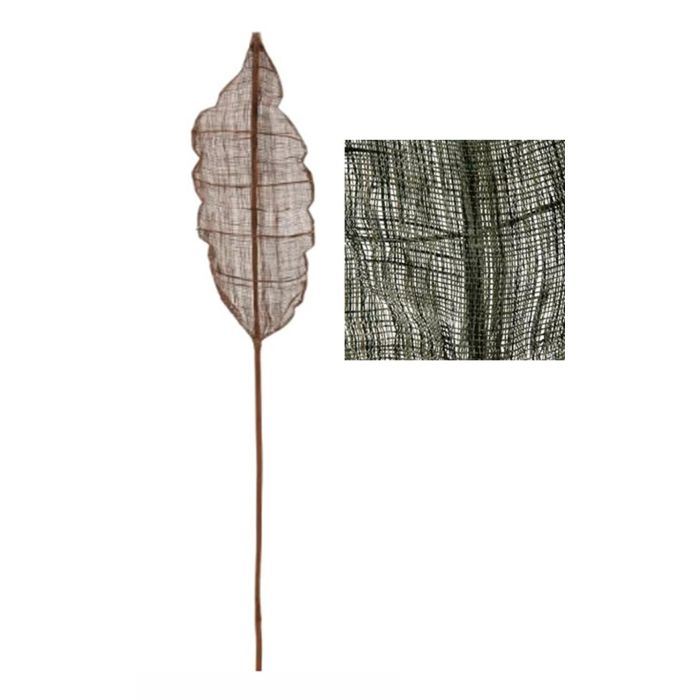 DKD Home Decor Hoja Decorativa de Bambú Tropical Marrón Verde Oscuro 5x200x32 cm - Pack de 10 Unidades Surtido Aleatorio