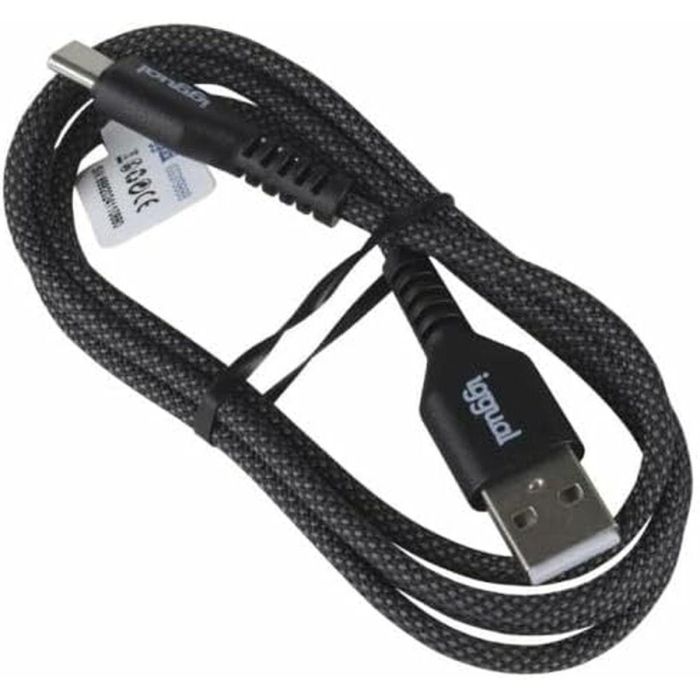 Cable USB A a USB-C iggual IGG319888 Negro 4