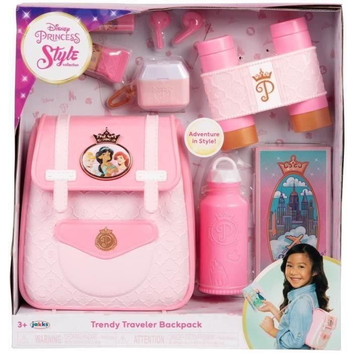 Mochila de viaje DISNEY STYLE JAKKS COLLECTION - Para niños a partir de 3 años - Licencia Disney - Rosa 4