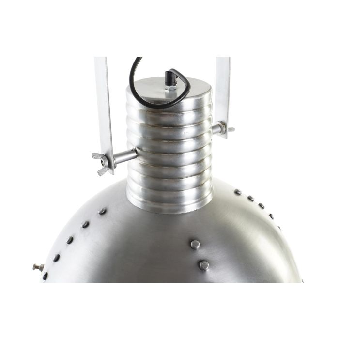 DKD Home Decor Lámpara de Techo Loft Plateada de Hierro, 66 cm Alto, 43 cm Ancho, E27, 50W, 1 Bombilla 3 DKD Home Decor Lámpara de Techo Loft Plateada de Hierro, 66 cm Alto, 43 cm Ancho, E27, 50W, 1 Bombilla 3