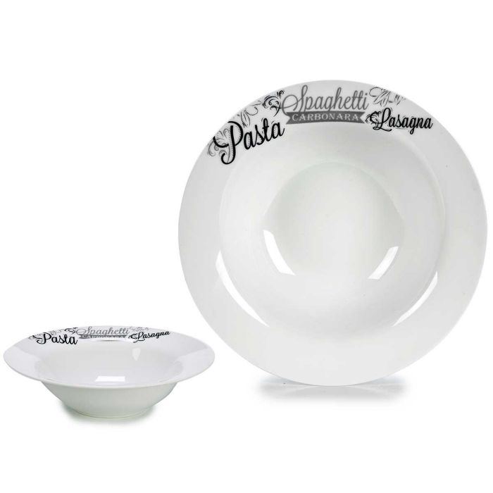 Plato Pasta Porcelana 23 cm Arte Regal - Estampado pasta, lavavajillas (16 Unidades) Plato Pasta Porcelana 23 cm Arte Regal - Estampado pasta, lavavajillas (16 Unidades)