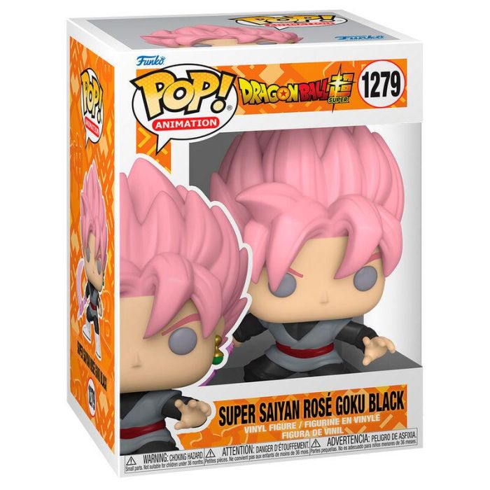 FUNKO Figura POP Dragon Ball Super Super Saiyan Rose Goku Black Exclusiva Vinilo 9cm
