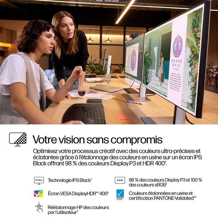 HP 727pq Monitor QHD de 27 pulgadas Series 7 Pro - Pantalla con Colores Vívidos y Diseño Sin Bordes para Visuales Precisos 10