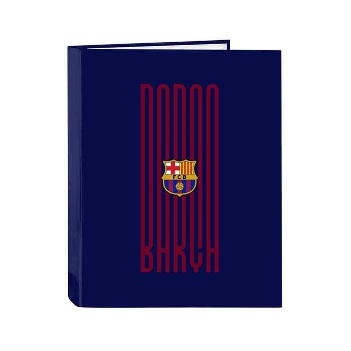 Safta Carpeta Folio 4 Anillas Mixtas FC Barcelona 26,5x33x4 cm 2