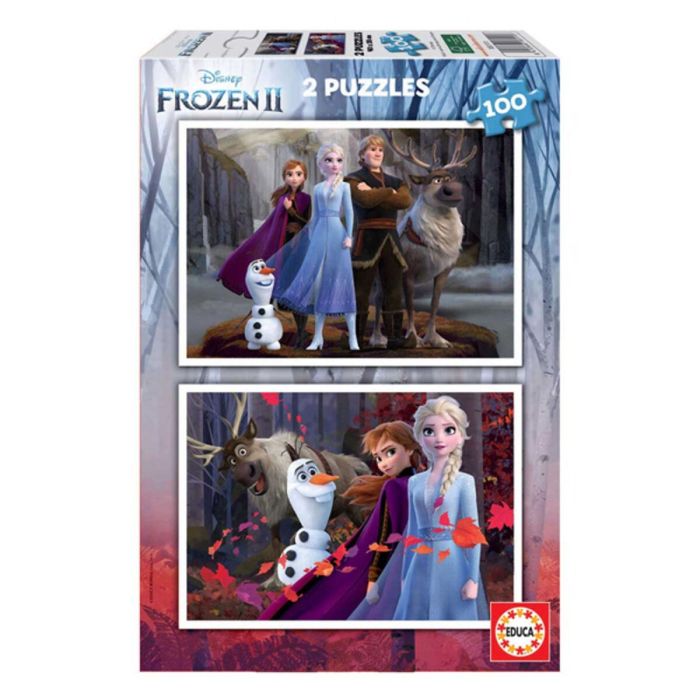 Set de 2 Puzzles Frozen Believe 40 x 28 cm 100 Piezas Set de 2 Puzzles Frozen Believe 40 x 28 cm 100 Piezas