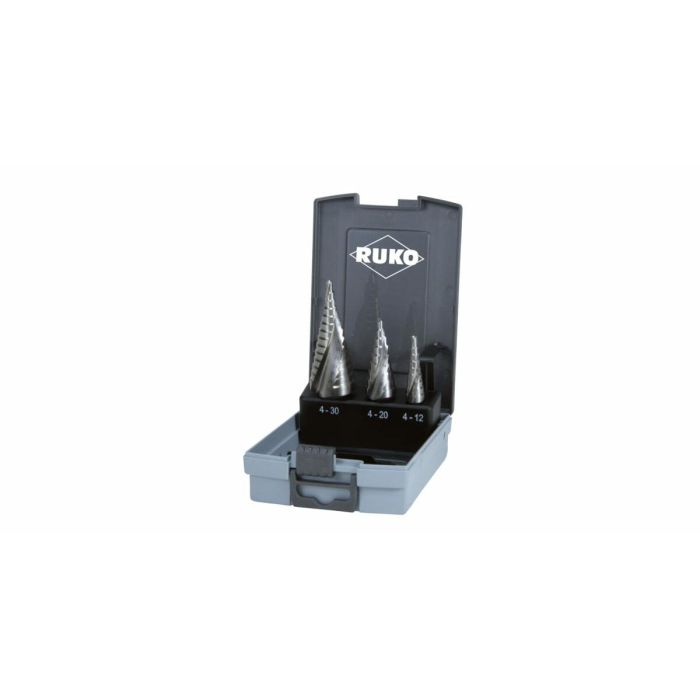 Set de brocas RUKO 101026RO Acero de alta velocidad (HSS) Estuche 3 Piezas 2 Set de brocas RUKO 101026RO Acero de alta velocidad (HSS) Estuche 3 Piezas 2