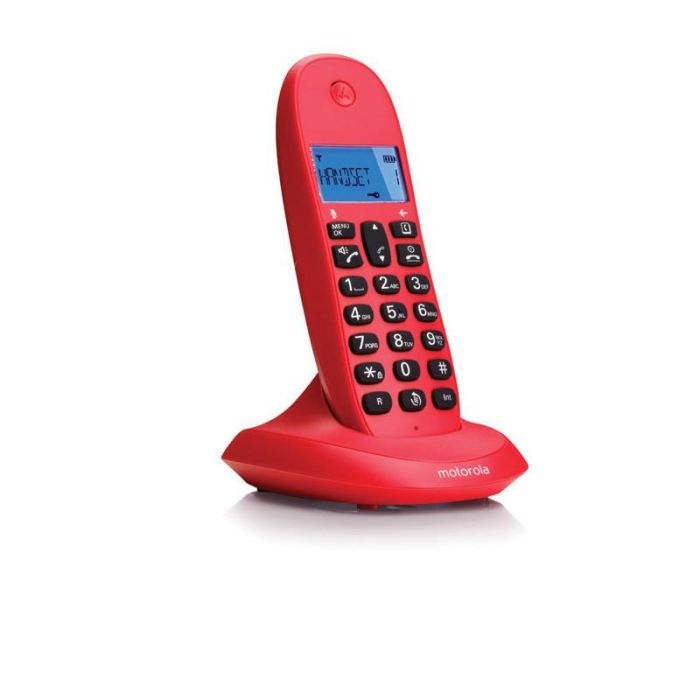 Telefono Motorola C1001 Lb+ Wireless Inalambrico Rojo 2 Telefono Motorola C1001 Lb+ Wireless Inalambrico Rojo 2