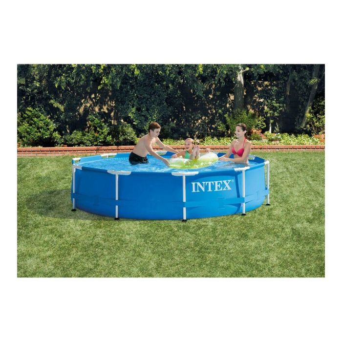 Intex Piscina Redonda Metal Frame con Depuradora de Cartucho, 4485 Litros, 305x76 cm 2