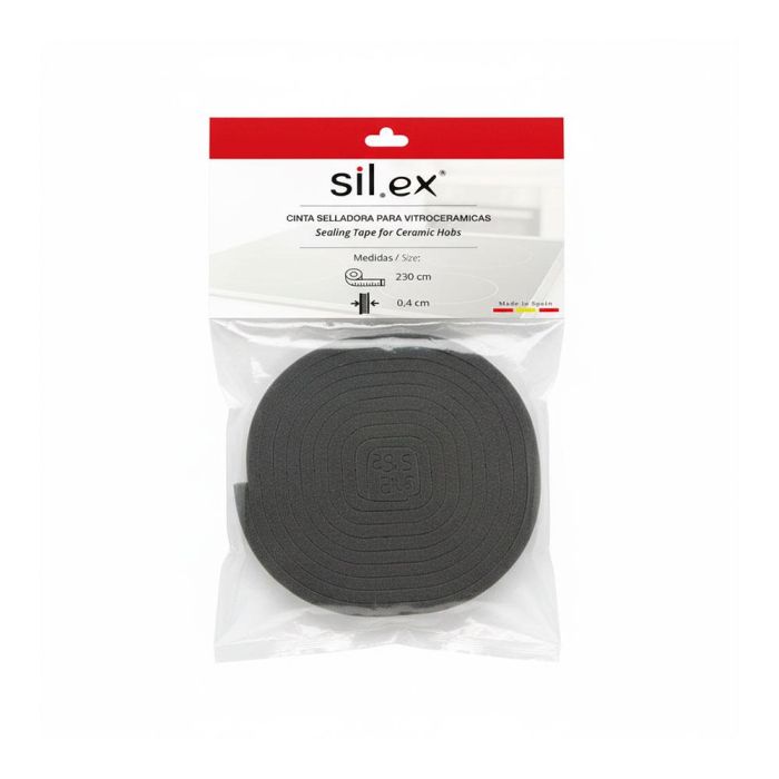 Cinta selladora para vitrocerámica gris oscuro, 0,4 x 230 cm 2