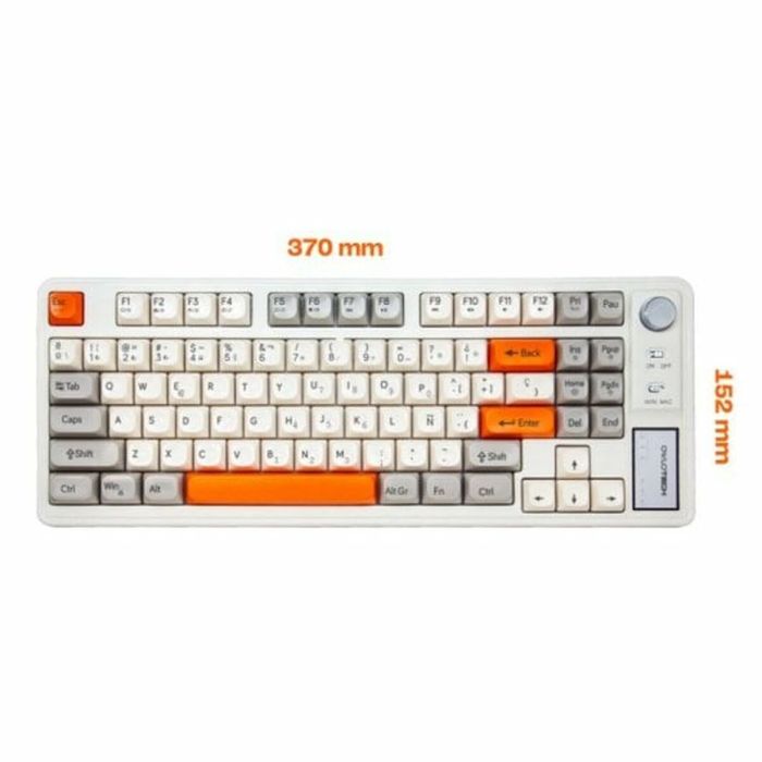 Teclado Owlotech Naranja Qwerty Español 2