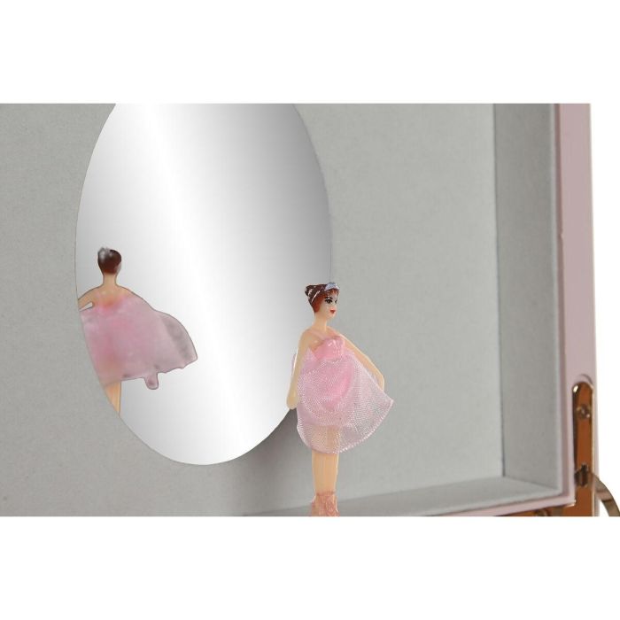 DKD Home Decor Joyero Romantico Rosa Madera con Espejo Musical 14 x 9.5 x 18 cm 2 DKD Home Decor Joyero Romantico Rosa Madera con Espejo Musical 14 x 9.5 x 18 cm 2