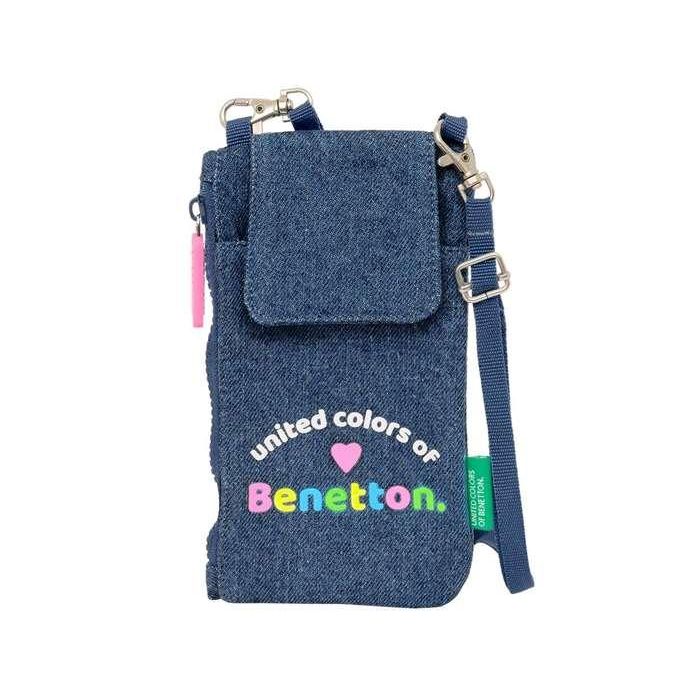 Monedero Benetton Denim Bolso para Móvil Azul Monedero Benetton Denim Bolso para Móvil Azul