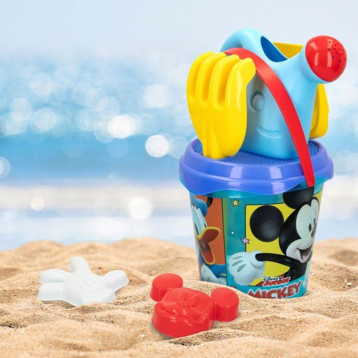 Set de Juguetes de Playa Mickey Mouse Ø 18 cm Polipropileno (12 Unidades) 3