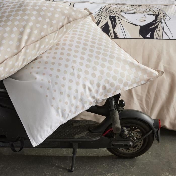 Today TOD3574641268541 Juego de Cama JAVA Algodón Estampado Manga Beige para Cama Matrimonial 240x220 cm 2