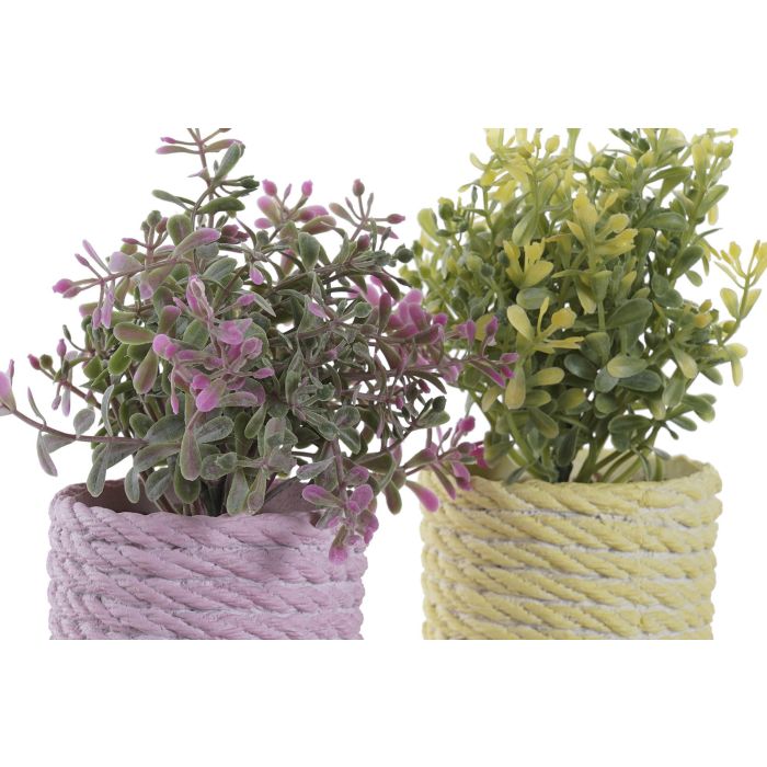 DKD Home Decor Planta Artificial Decorativa Variedad Colores (Rosa, Amarillo, Verde), Material PE EVA, 15x17x15 cm, Pack 12 Unidades 1 DKD Home Decor Planta Artificial Decorativa Variedad Colores (Rosa, Amarillo, Verde), Material PE EVA, 15x17x15 cm, Pack 12 Unidades 1