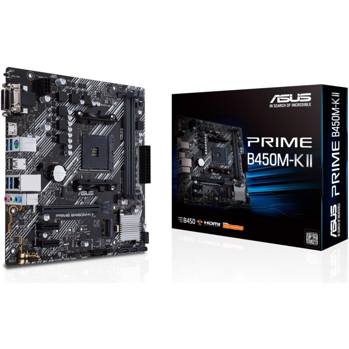 Asus Placa Base Prime B450M-K II AUC4718017932387 AMD B450 Micro ATX DDR4 hasta 64 GB 0 Asus Placa Base Prime B450M-K II AUC4718017932387 AMD B450 Micro ATX DDR4 hasta 64 GB 0