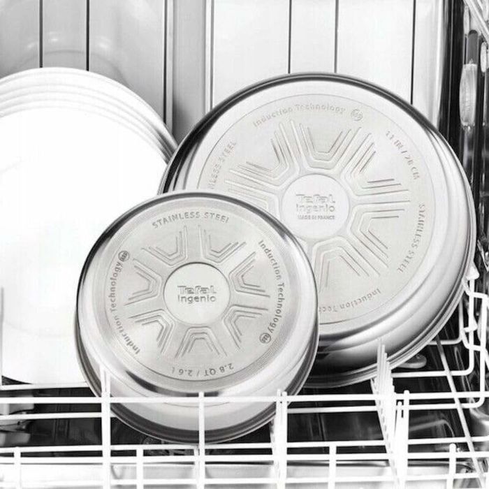 Batería de Cocina Tefal L897SB74 Negro Rojo Acero 11 Piezas 1 Batería de Cocina Tefal L897SB74 Negro Rojo Acero 11 Piezas 1