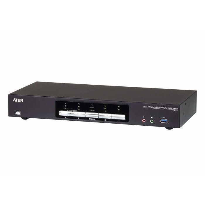 Aten 4-Port USB 3.0 4K DisplayPort Dual Display KVMP Switch Aten 4-Port USB 3.0 4K DisplayPort Dual Display KVMP Switch