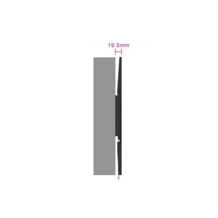 EWENT EW1503 Soporte de Pared Fijo Ultra Delgado para TV 37-70 Pulgadas (94-178cm) VESA 200x200-600x400, 19.5mm, 35kg, Negro 2 EWENT EW1503 Soporte de Pared Fijo Ultra Delgado para TV 37-70 Pulgadas (94-178cm) VESA 200x200-600x400, 19.5mm, 35kg, Negro 2