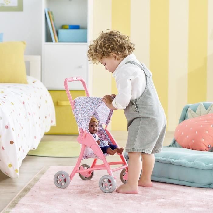 Corolle Cochecito Floral para Muñecas Bebé de 30 cm, con Capota Retráctil - Accesorio ideal para niños a partir de 18 meses 5