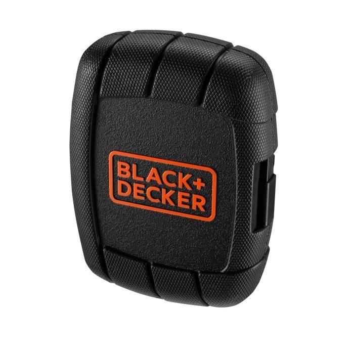Black+Decker Kit Atornillar 45 piezas con destornillador de trinquete, soporte magnético, puntas Torx Phillips planas Hex y vasos 1