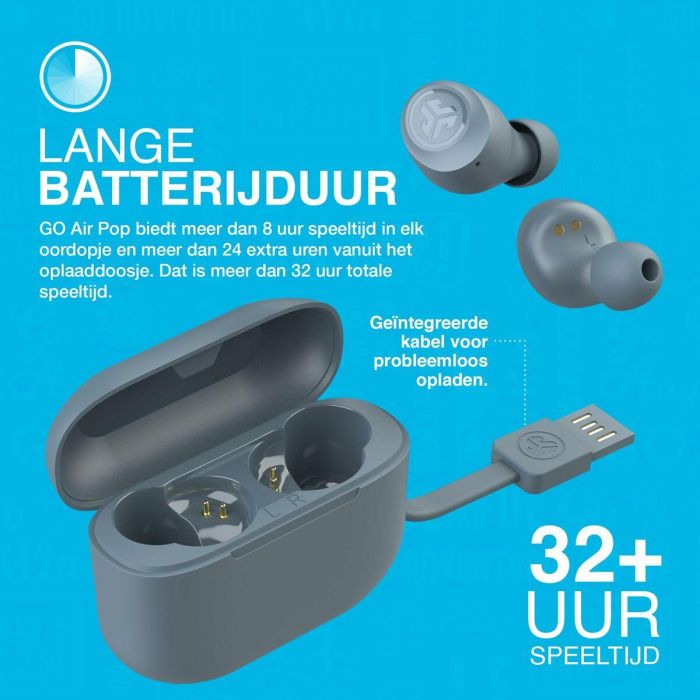 Auriculares con Micrófono JLab Go Air Pop Gris Pizarra 6 Auriculares con Micrófono JLab Go Air Pop Gris Pizarra 6