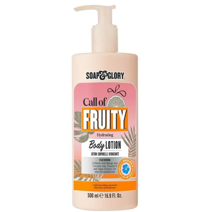 Soap & Glory THE WAY SHE SMOOTHES Loción Corporal Hidratante Suavizante Coco & Mango, Vitamina E, Aroma CALL OF FRUITY™ 500 ml