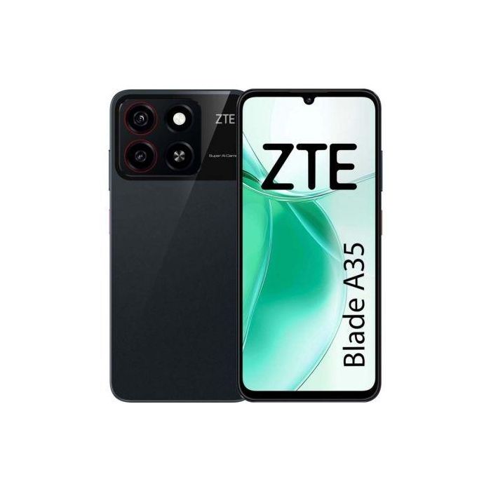 ZTE Blade A35 Smartphone 2GB/64GB con Pantalla de 6.75" y 90Hz en Color Negro