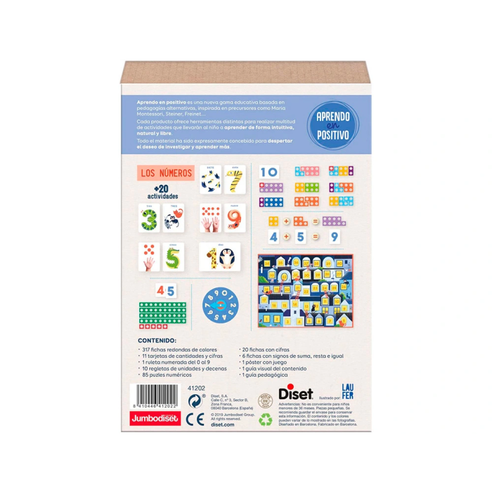 Diset Juego Didáctico Aprendo en Positivo Los Números 5