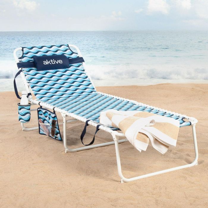 Hamaca Aktive Azul Acero 200 x 88 x 70 cm 5 Hamaca Aktive Azul Acero 200 x 88 x 70 cm 5