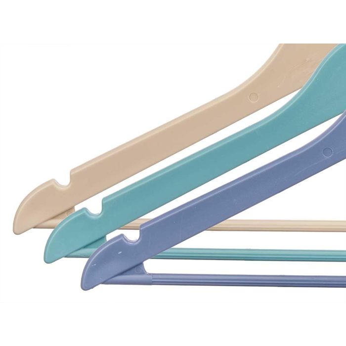 Set 3 Perchas Plastico 3 Colores Surtido Kipit 42X22CM (24 Unidades) 3 Set 3 Perchas Plastico 3 Colores Surtido Kipit 42X22CM (24 Unidades) 3