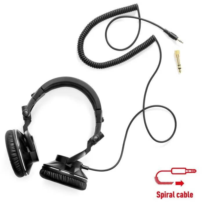 Hercules HDP DJ60 Auriculares DJ - Sonido de alto rendimiento - Aislamiento óptimo - Plegables - Cable de 3m - Negro HER3362934745912 4 Hercules HDP DJ60 Auriculares DJ - Sonido de alto rendimiento - Aislamiento óptimo - Plegables - Cable de 3m - Negro HER3362934745912 4
