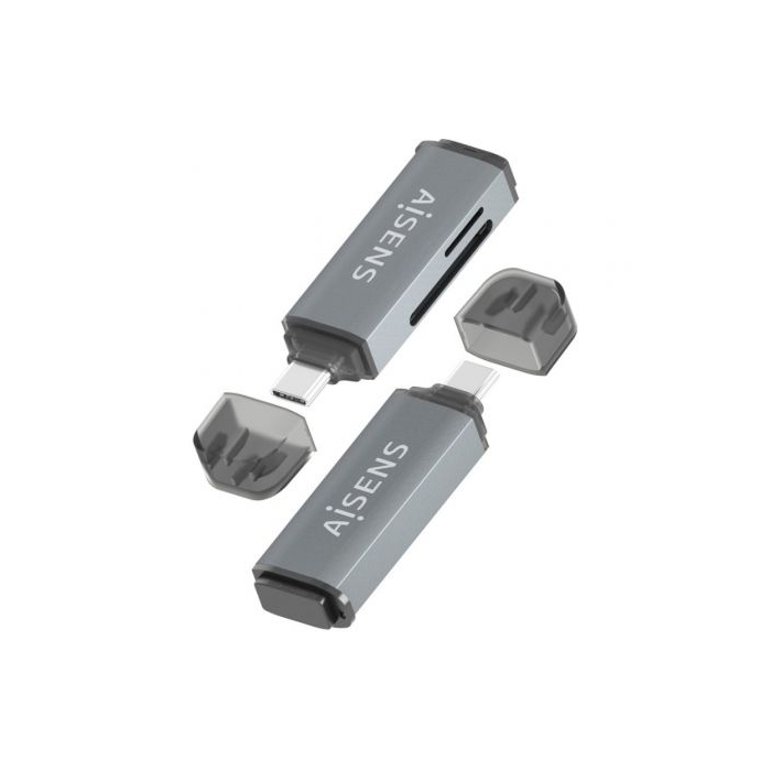 Lector de Tarjetas Externo Aisens ASCR-2A09-GR/ USB 3.1 2 Lector de Tarjetas Externo Aisens ASCR-2A09-GR/ USB 3.1 2