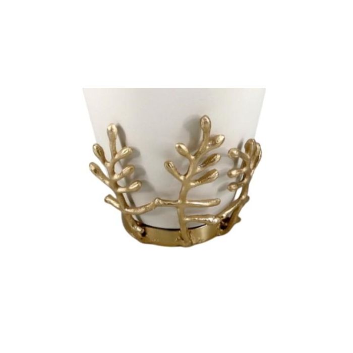 Jarron Moderno DKD Home Decor Blanco Dorado 16 x 31 x 16 cm 1 Jarron Moderno DKD Home Decor Blanco Dorado 16 x 31 x 16 cm 1