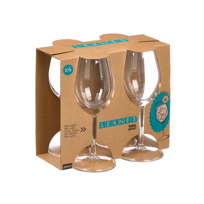 Set 4 Copas 330Ml Acrilico Leknes 23x21x17cm (Set de 6) 2 Set 4 Copas 330Ml Acrilico Leknes 23x21x17cm (Set de 6) 2