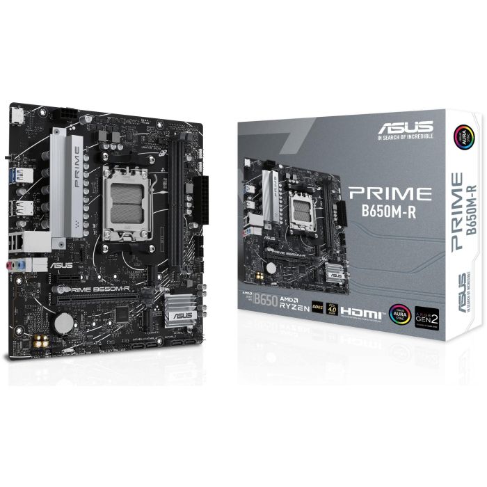 Asus PRIME B650M-R Placa Base AMD B650 Socket AM5 micro ATX, Compatible con AMD Ryzen, DDR5-SDRAM, M.2, SATA III, RAID, 2.5 Gigabit Ethernet, 90MB1H30-M0EAY0 0 Asus PRIME B650M-R Placa Base AMD B650 Socket AM5 micro ATX, Compatible con AMD Ryzen, DDR5-SDRAM, M.2, SATA III, RAID, 2.5 Gigabit Ethernet, 90MB1H30-M0EAY0 0