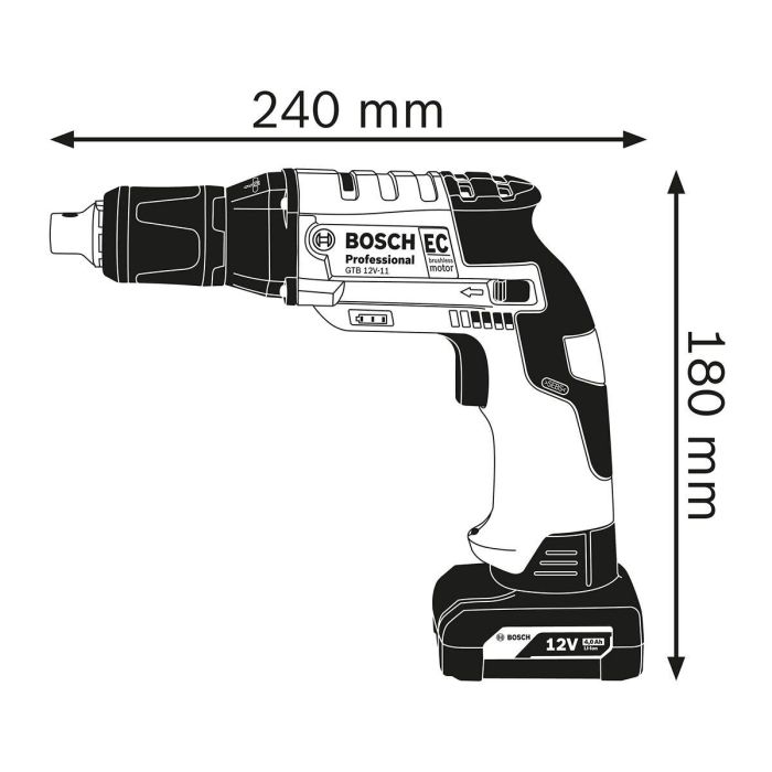 Bosch Professional BOS3165140782968 GTB 12V-11 Solo Cuerpo 6 Bosch Professional BOS3165140782968 GTB 12V-11 Solo Cuerpo 6