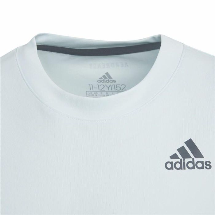 Camiseta de Manga Corta Infantil Adidas Club Tennis 3 bandas Blanco 3 Camiseta de Manga Corta Infantil Adidas Club Tennis 3 bandas Blanco 3