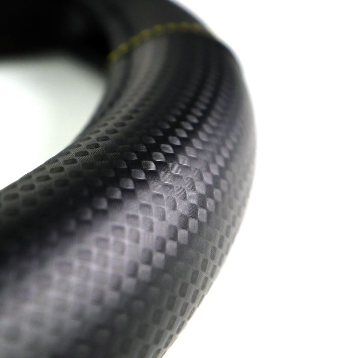 Momo Funda Volante Carbon Universal Negro y Amarillo MOMLSWC013BY 38-39 cm 6