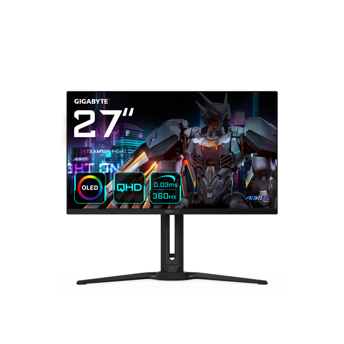 AORUS FO27Q3 pantalla para PC 68,6 cm (27") 2560 x 1440 Pixeles Quad HD OLED Negro