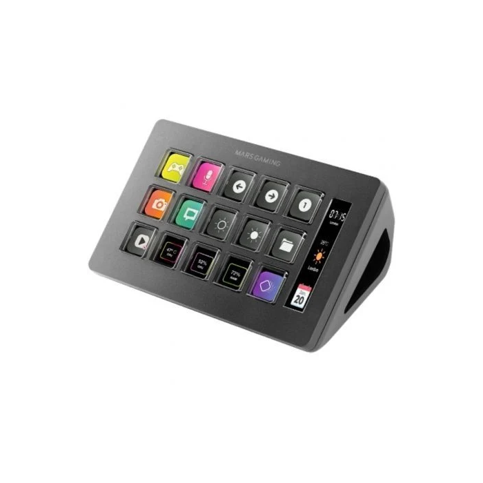 Mars Gaming Stream Deck Slim MSD-ONE 15 Teclas LCD Negras Programables para Streaming y Productividad 0 Mars Gaming Stream Deck Slim MSD-ONE 15 Teclas LCD Negras Programables para Streaming y Productividad 0