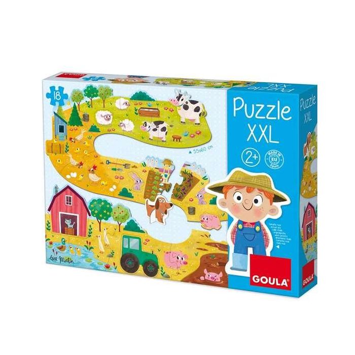 Goula Puzzle XXL Granja 53176 con 17 Piezas y Figuras para Niños +3 Años 10